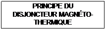 Zone de Texte: Principe du
disjoncteur magnto-thermique
